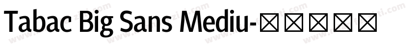 Tabac Big Sans Mediu字体转换